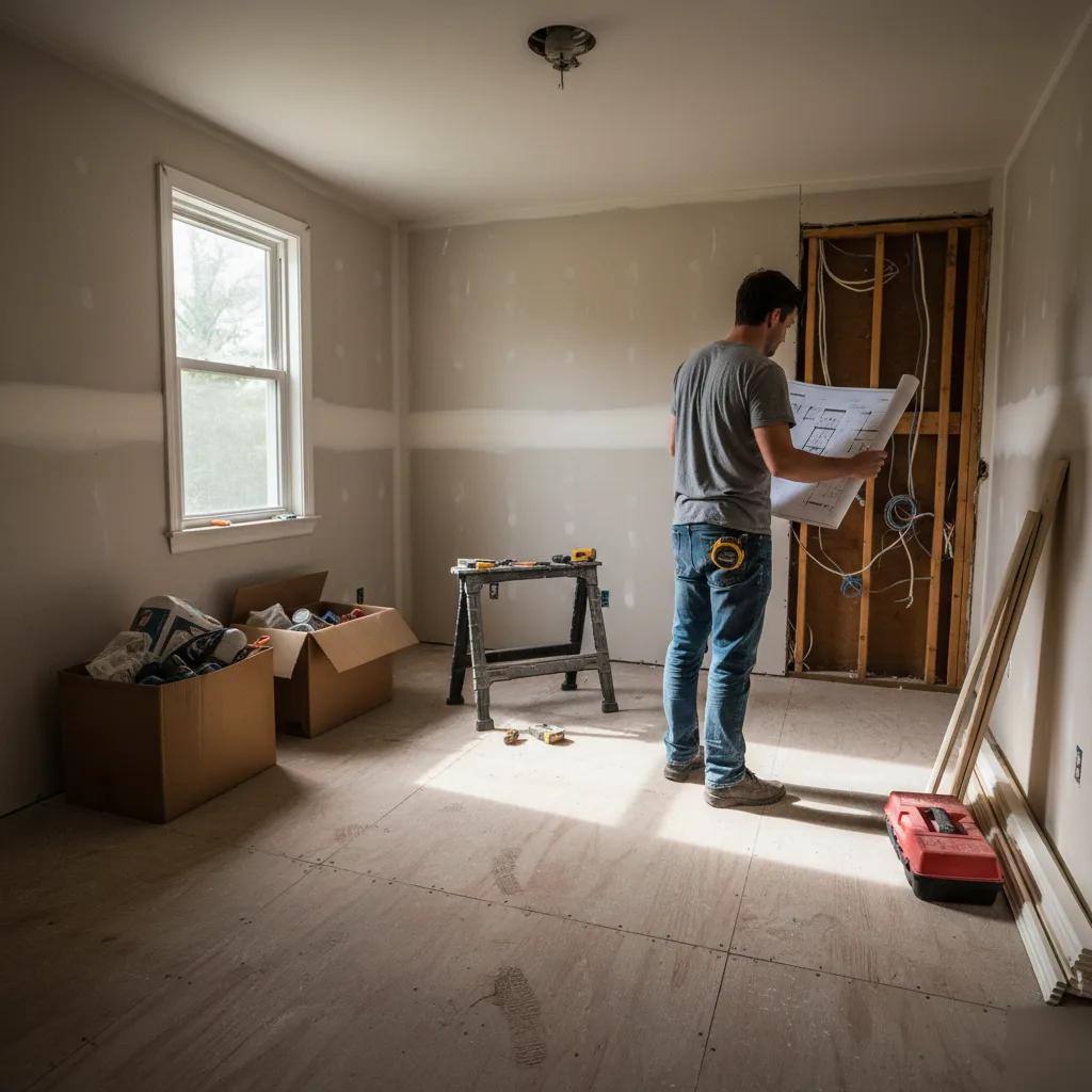 Home office remodel timeline by scope in Brownsburg