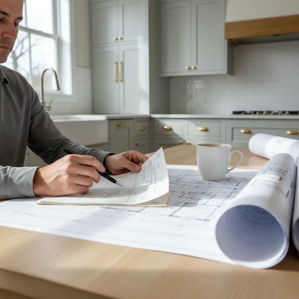 Kitchen remodel permit approval and inspection process in Brownsburg