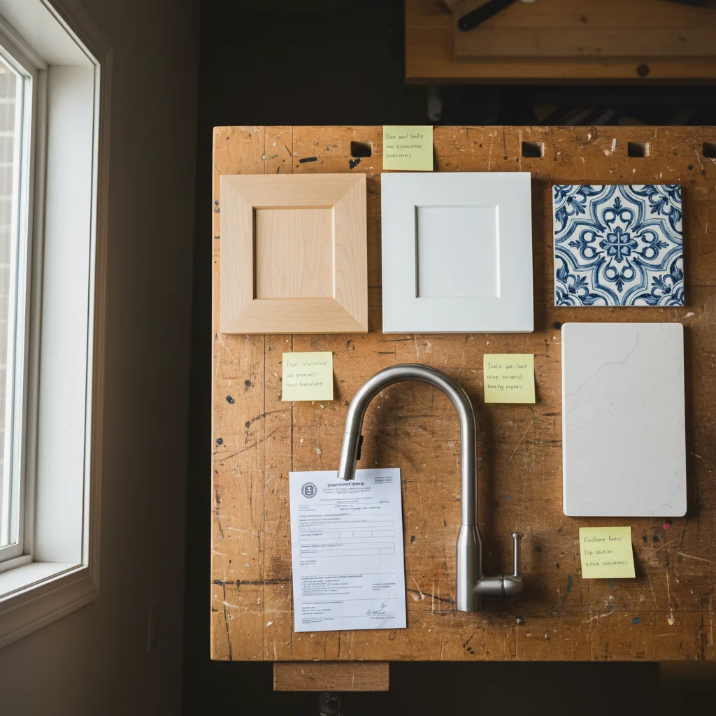Kitchen remodel scope and components checklist for a Brownsburg home