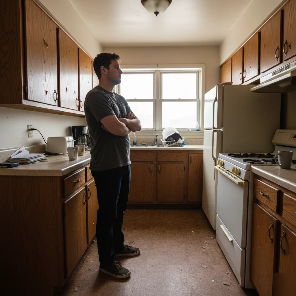 Outdated kitchen in Brownsburg before a full remodel