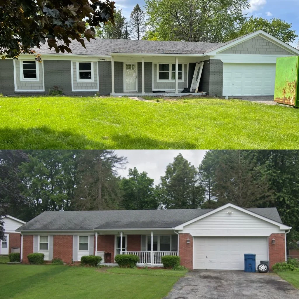 Brownsburg roofing before and after by Terry Brodnik Group