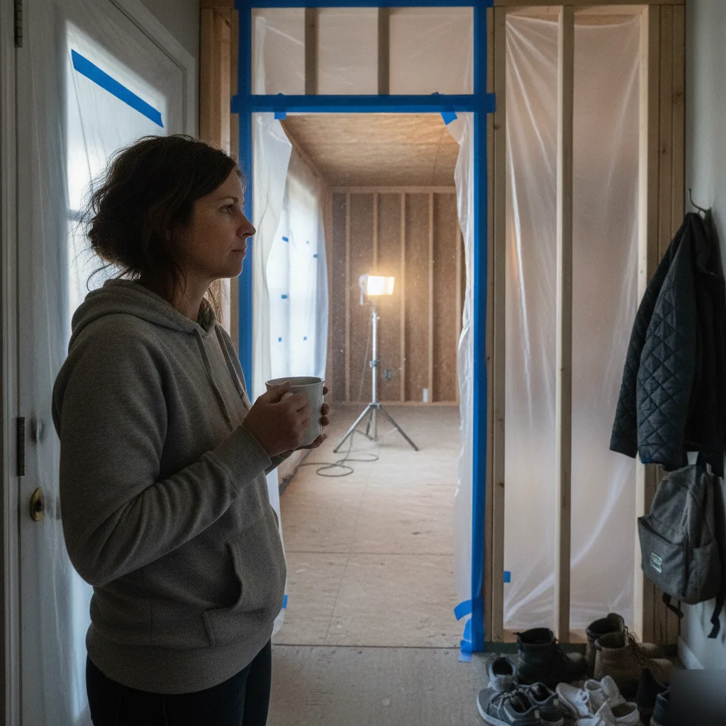 Staying home during addition construction in Brownsburg