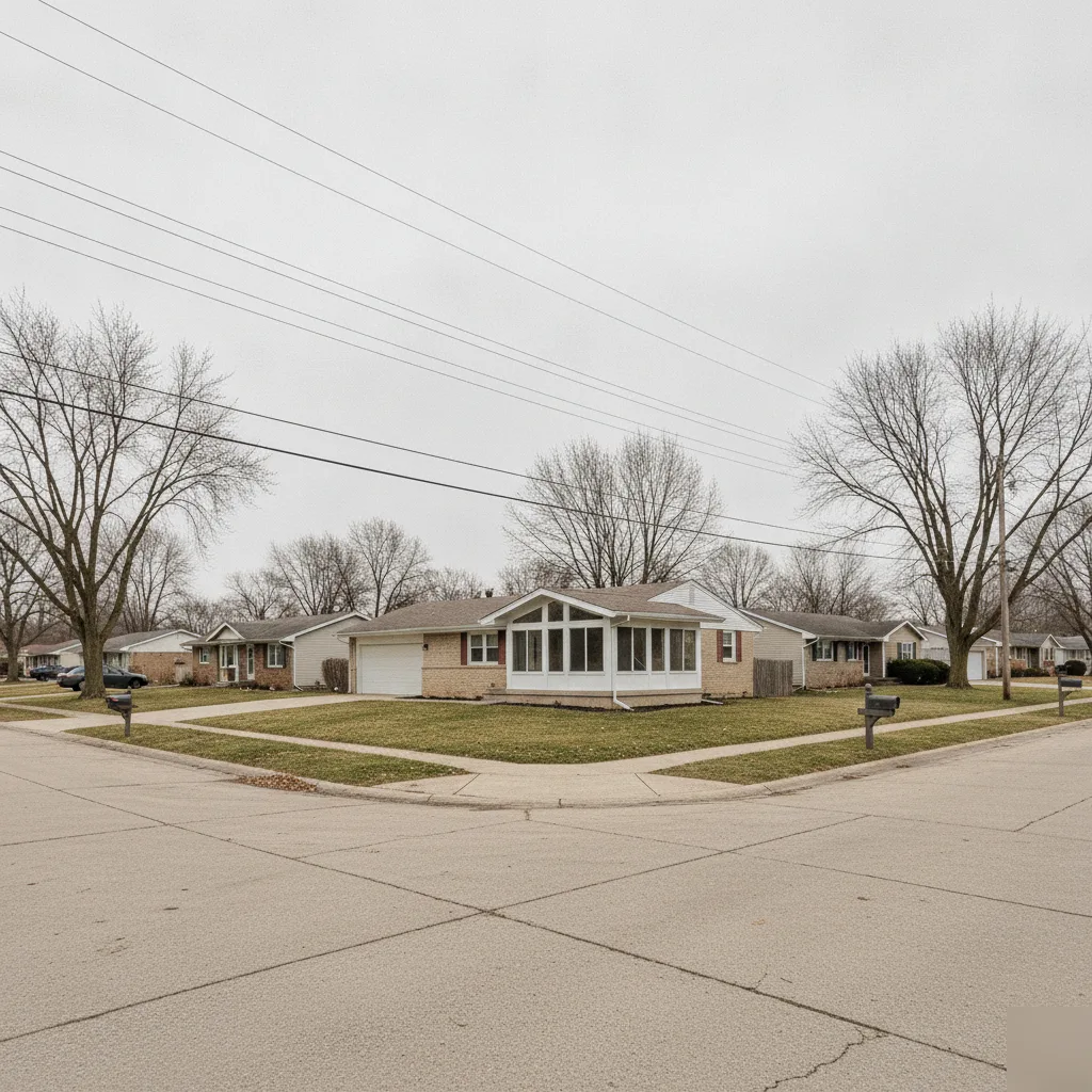 Sunroom addition on a home in a Brownsburg, Indiana neighborhood