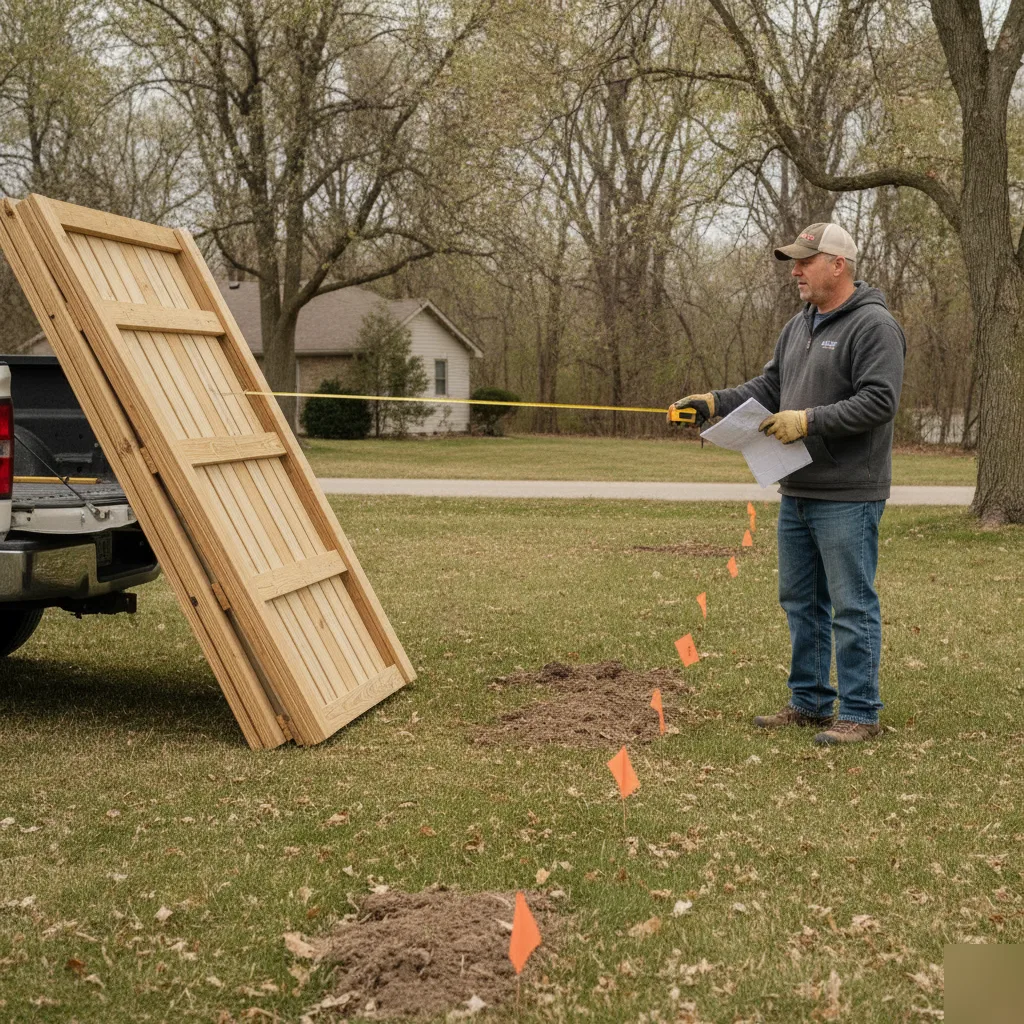 Fence permit property line check brownsburg