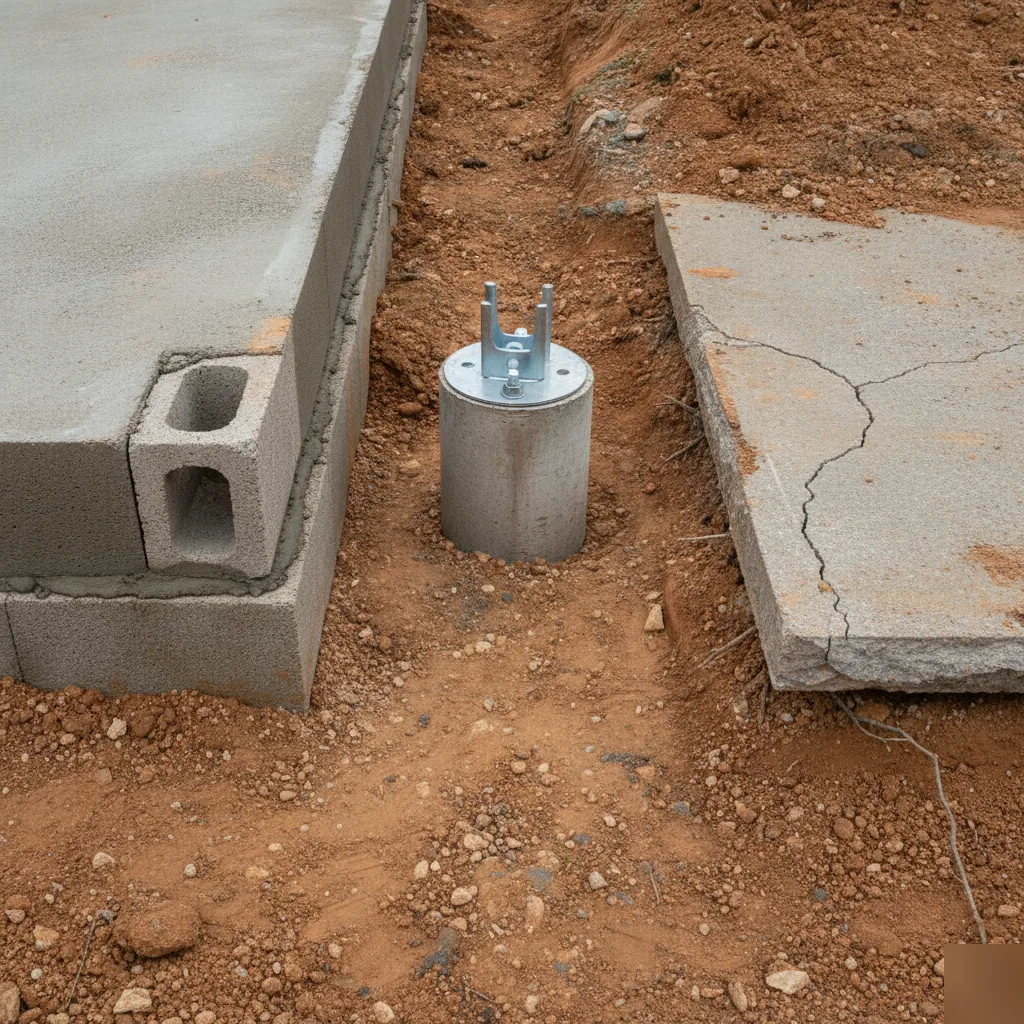 Comparison of sunroom foundation types with trench footings on a Brownsburg site