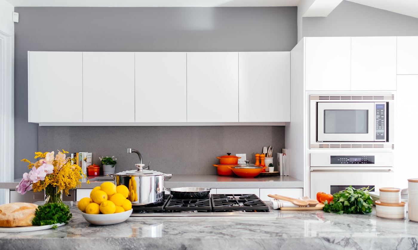 Stone countertop detail