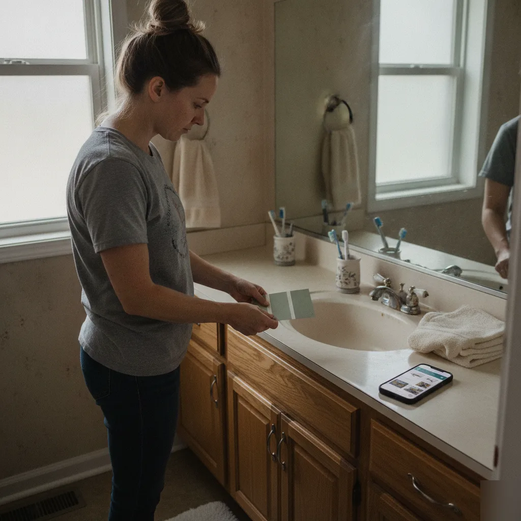 Bathroom upgrade comparison brownsburg homeowner