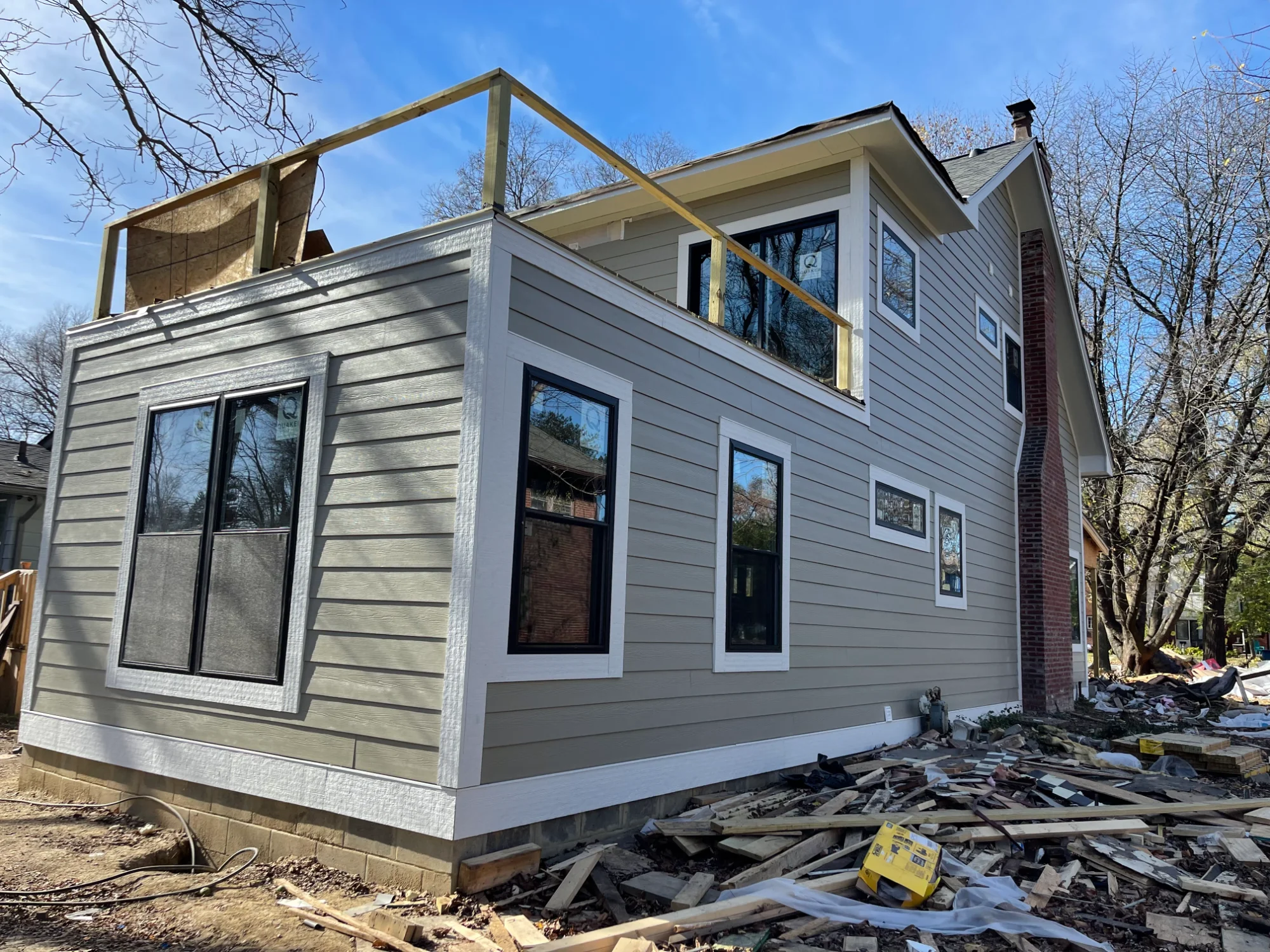 Home addition construction in Brownsburg Indiana by Terry Brodnik Group