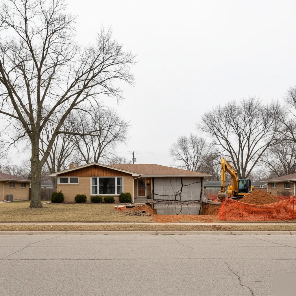 Foundation repair and structural renovation cost at a Brownsburg home